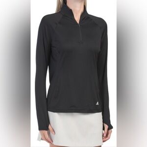 Adidas Golf Women’s Light Blue Long Sleeve Quarter Zip